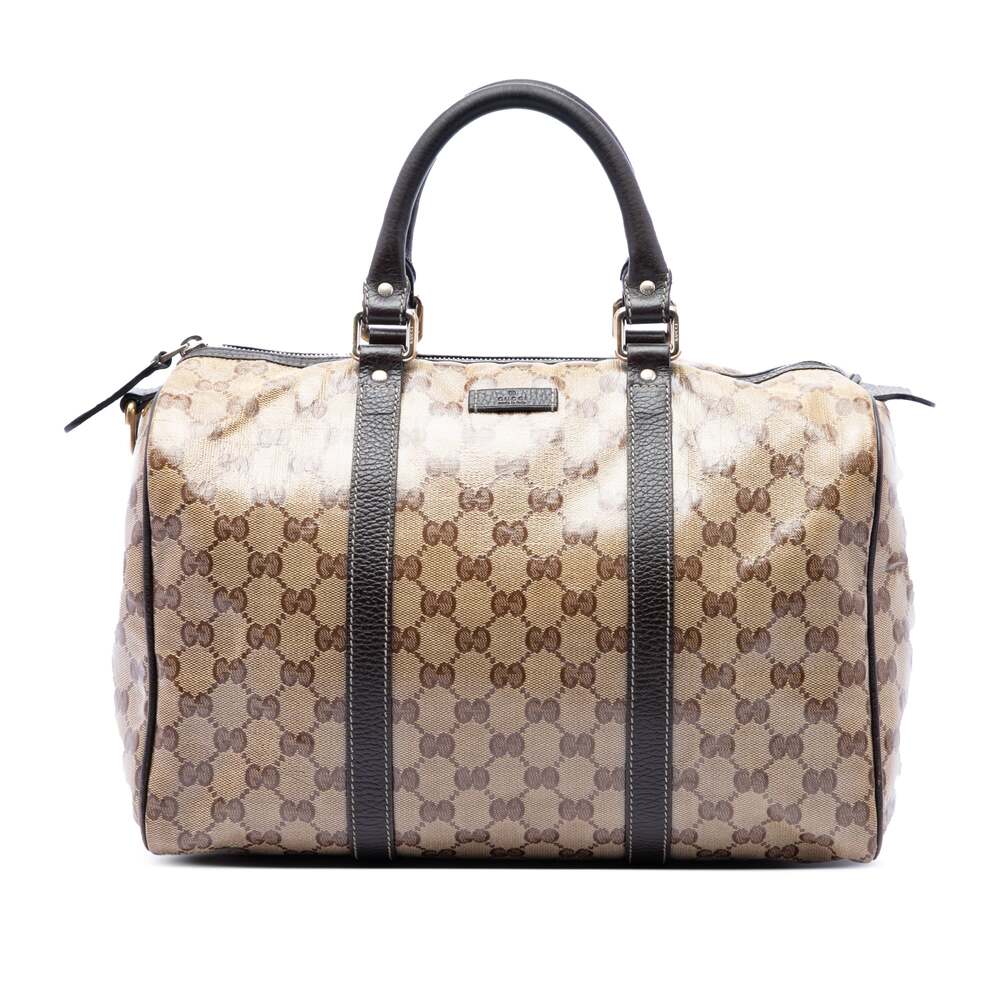 Gucci Joy Boston Bag Gg Coated Canvas #354476G87B